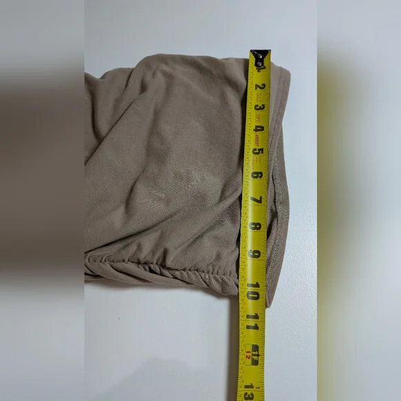 Alo Yoga Ruched Soft Sculpt Pants Taupe Beige Scrunched Wide Leg Buttery Size XS - Picture 14 of 15